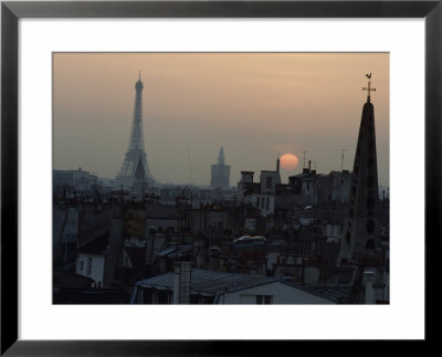 Unusual View Of The Eiffel Tower At Twilight, Paris, France by James L. Stanfield Pricing Limited Edition Print image