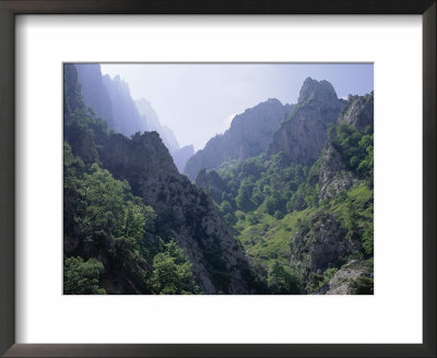 Peaks And High Valleys On The Side Of The Cares Gorge, Picos De Europa, Cantabria, Spain by Duncan Maxwell Pricing Limited Edition Print image
