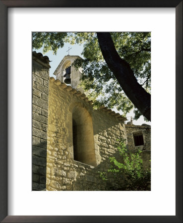 Church And Bell Tower, Aurons, Provence, France by Jean Brooks Pricing Limited Edition Print image