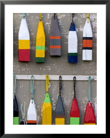 Lobster Buoys At Village North Of North Rustico On Prince Edward Island, Canada by David R. Frazier Pricing Limited Edition Print image