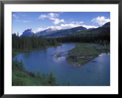 The Bow River And Castle Mountain by Rich Reid Pricing Limited Edition Print image