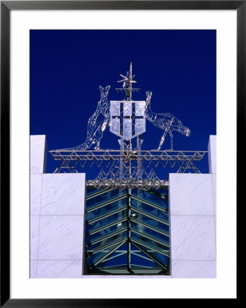 Coat-Of-Arms On Parliament House, Canberra, Australia by Chris Mellor Pricing Limited Edition Print image