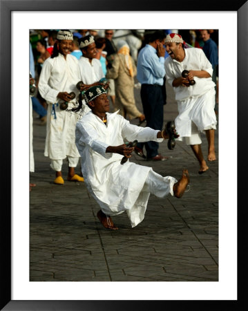 Gnaouas Dancers, Dejemaa El-Fna, Marrakesh, Morocco by Doug Mckinlay Pricing Limited Edition Print image