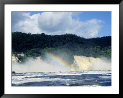 Sunlight Caught In Sapo Falls, Canaima, Venezuela by Frank Perkins Pricing Limited Edition Print image
