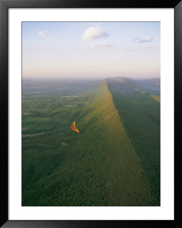 A Hang Glider Flys High Over The Shenandoah Valley by Skip Brown Pricing Limited Edition Print image