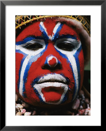 A Portrait Of A Tribeswoman During The Annual Sing-Sing In Goroka by Jodi Cobb Pricing Limited Edition Print image