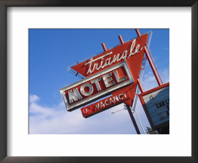 Triangle Motel Sign, Sheridan, Wyoming, Usa by Nancy & Steve Ross Pricing Limited Edition Print image