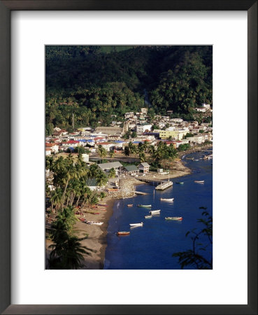 View Over Soufriere, St. Lucia, Windward Islands, West Indies, Caribbean, Central America by Yadid Levy Pricing Limited Edition Print image