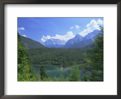 View To The Zugspitze Across The Fernsteinsee, Tirol (Tyrol), Austria, Europe by Ruth Tomlinson Pricing Limited Edition Print image