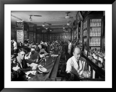 Patrons Enjoying Drinks At Sloppy Joe's Bar by Eliot Elisofon Pricing Limited Edition Print image