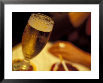 Glass Of Beer, Paris, France by Michele Molinari Pricing Limited Edition Print image