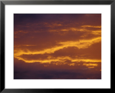 Spectacular Red, Orange And Yellow Gold Cloud Formations At Sunset, Australia by Jason Edwards Pricing Limited Edition Print image
