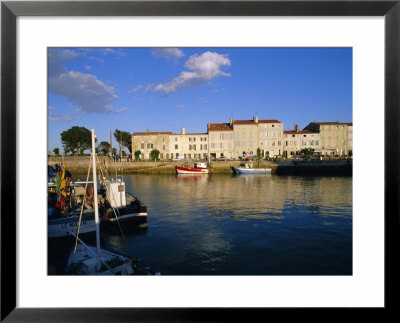 The Harbour And Quai Clemenceau, Saint Clement Village, Ile De Re, Charente Maritime, France by J P De Manne Pricing Limited Edition Print image