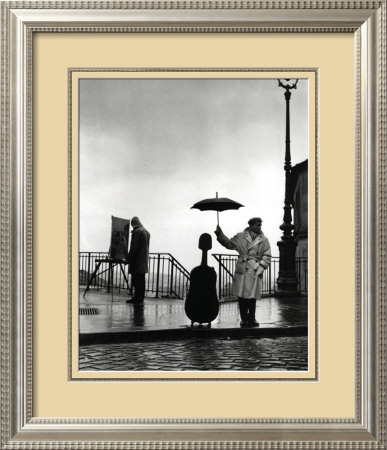 Musician In The Rain by Robert Doisneau Pricing Limited Edition Print image