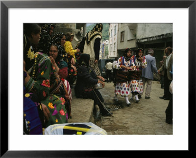 Cepni Women In Traditional Garb Gather On A Turkish Street by Randy Olson Pricing Limited Edition Print image