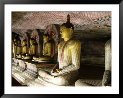 Buddha Statues In Cave Temple, Dambulla, Sri Lanka by Richard I'anson Pricing Limited Edition Print image