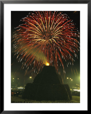 Fireworks Commence The Celebration Of The Feast Of San Antonio Abate by O. Louis Mazzatenta Pricing Limited Edition Print image