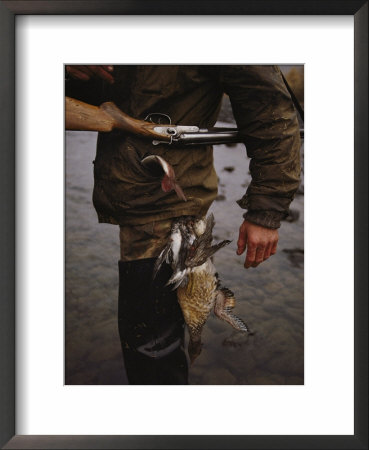 Teal And Snipe Hang From A Hunters Belt by Randy Olson Pricing Limited Edition Print image