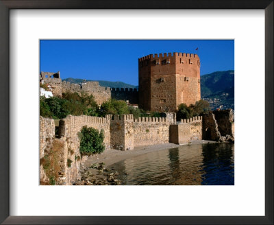 Kizikule Or Red Tower, Alanya, Antalya, Turkey by John Elk Iii Pricing Limited Edition Print image