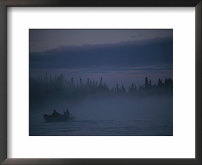 Fishermen Cast From Their Boat That Is Surrounded In Mist by Karen Kasmauski Pricing Limited Edition Print image