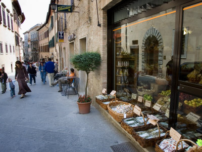 Street In Montepulciano, Tuscany, Italy by Robert Eighmie Pricing Limited Edition Print image
