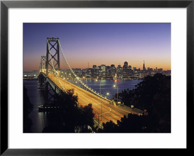 Oakland Bay Bridge, San Francisco, California, Usa by Walter Bibikow Pricing Limited Edition Print image