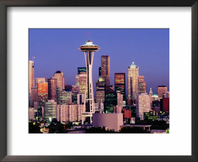 Skyline From Quenn Anne Hill With The Needle, Seattle, Washington by John Elk Iii Pricing Limited Edition Print image