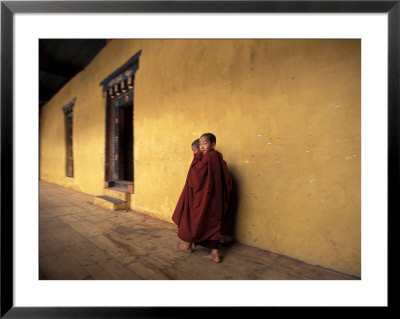 Novice Monks At Punakha Festival, Bhutan by Vassi Koutsaftis Pricing Limited Edition Print image