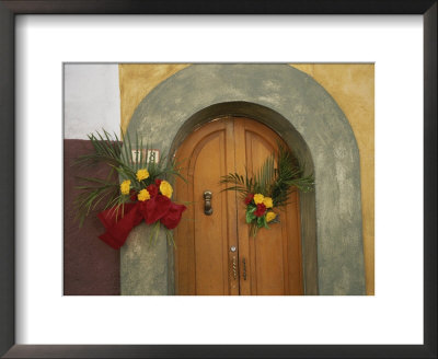 An Arched Doorway Adorned With Flowers by Raul Touzon Pricing Limited Edition Print image