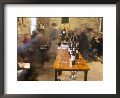 Visitors In The Tasting Room, Chateau Belingard, Bergerac, Dordogne, France by Per Karlsson Pricing Limited Edition Print image