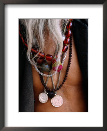 Detail Of Jewellery Worn By Man, Pushkar, Rajasthan, India by Daniel Boag Pricing Limited Edition Print image