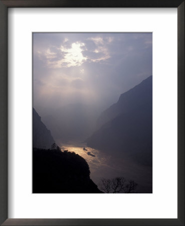Landscape Of Xiling Gorge In Mist, Three Gorges, Yangtze River, China by Keren Su Pricing Limited Edition Print image