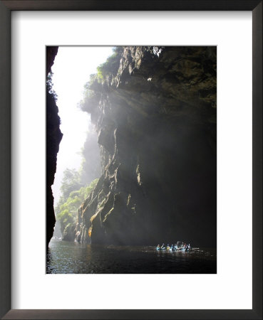 Tourists On Black Water Tubing Expedition In Storms River Gorge, South Africa by Roger De La Harpe Pricing Limited Edition Print image