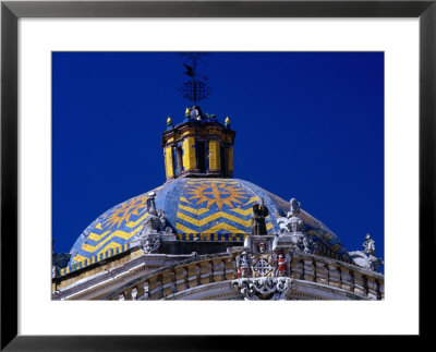 The 18Th Century Tiled Dome Of The Church Of Puebla, Puebla, Mexico by Jeffrey Becom Pricing Limited Edition Print image