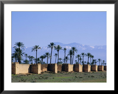 The Walls Of Marrakech (Marrakesh), High Atlas Mountains, Morocco, Africa by Bruno Morandi Pricing Limited Edition Print image