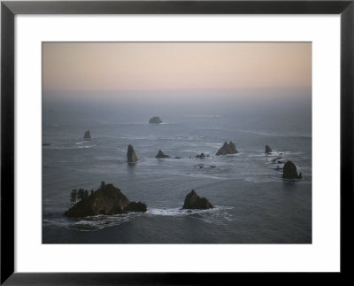 A View Of Giants Graveyard, An Area Of Sea Stacks Off Third Beach by Sam Abell Pricing Limited Edition Print image