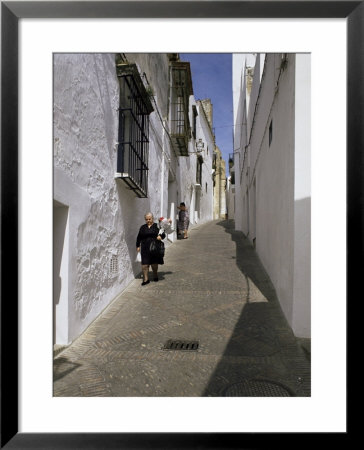 Village Street, Arcos De La Frontera, Cadiz, Andalucia, Spain by Michael Busselle Pricing Limited Edition Print image