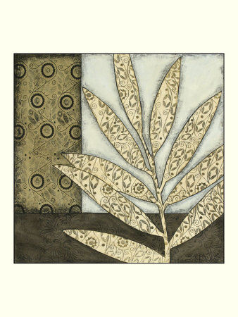 Neutral Leaves And Patterns Iv by Megan Meagher Pricing Limited Edition Print image