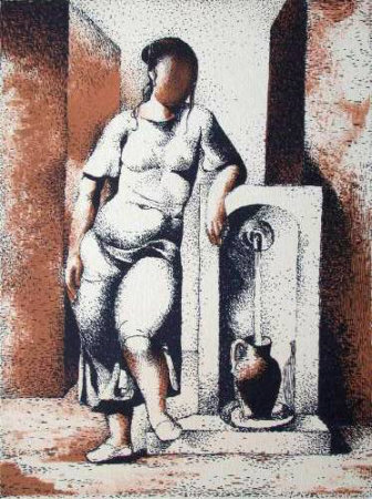 Femme À La Fontaine by Manolo Ruiz Pipo Pricing Limited Edition Print image