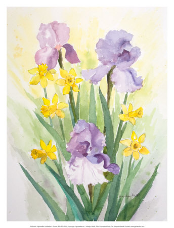 Purple And Gold by Marilyn Wolfe Pricing Limited Edition Print image