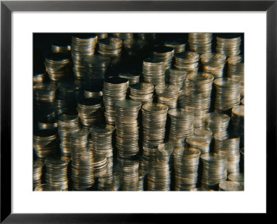 Stacks Of Quarters by Todd Gipstein Pricing Limited Edition Print image