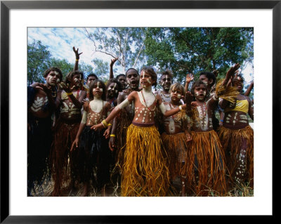 Lockhart River State School Dance Troupe, Cape York Peninsula, Queensland, Australia by Oliver Strewe Pricing Limited Edition Print image