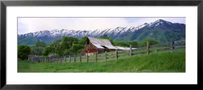 Barn Below Wellsville Mountains, Mendon, Cache Valley, Utah, Usa by Scott T. Smith Pricing Limited Edition Print image