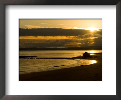 Double Bluff Beach At Sunset, Useless Bay, Whidbey Island, Washington, Usa by Trish Drury Pricing Limited Edition Print image