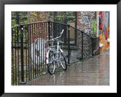 Bicycle, Bridge And Graffiti, Grunerlokka by David Borland Pricing Limited Edition Print image