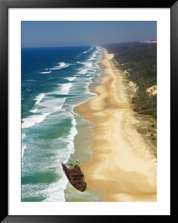 Wreck Of The Maheno, Seventy Five Mile Beach, Fraser Island, Queensland, Australia by David Wall Pricing Limited Edition Print image