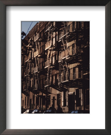Exterior View Of Buildings With Fire Escapes In New York City by Ira Block Pricing Limited Edition Print image