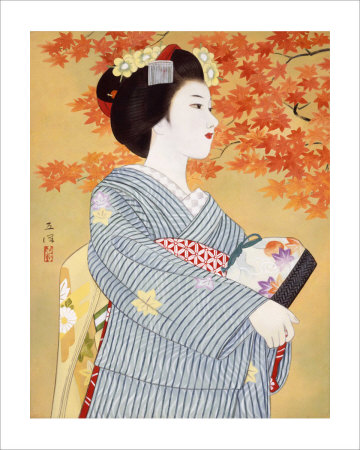 Maiko The Autumn Leaves by Goyo Otake Pricing Limited Edition Print image