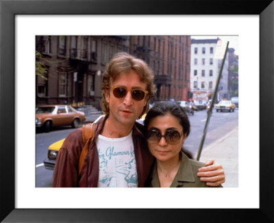 Rock Star John Lennon And His Second Wife Yoko Ono by David Mcgough Pricing Limited Edition Print image