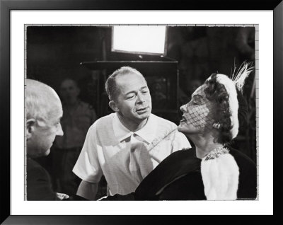 Directors Cecil B. Demille And Billy Wilder With Gloria Swanson During Shooting Of Sunset Blvd by Allan Grant Pricing Limited Edition Print image
